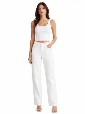 Vince $345 High Waisted Casual Linen Blend Denim Size 2